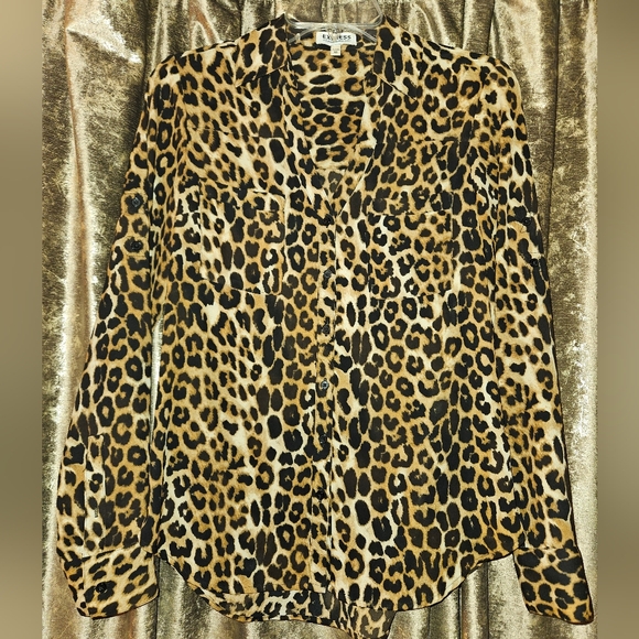 Express Portofino - Leopard Print Women's Top - Picture 8 of 8